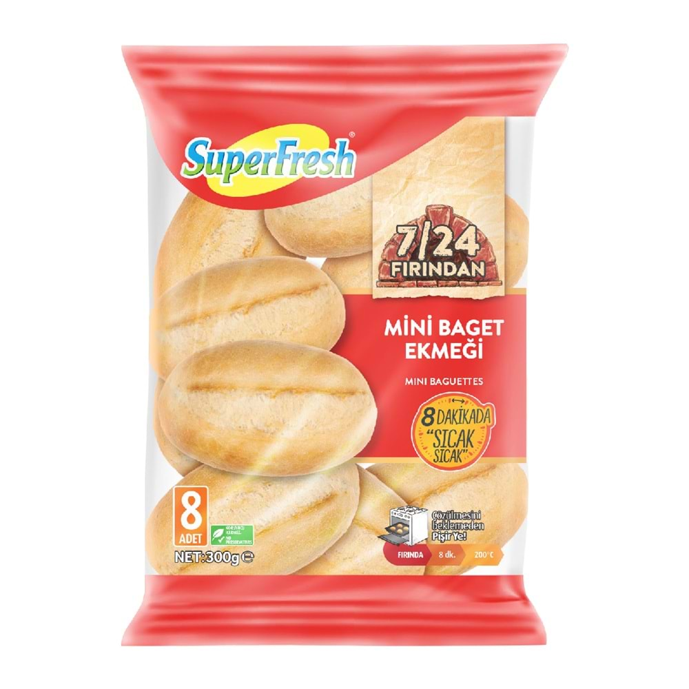 SF BAGET EKMEK 300 GR 8 Lİ