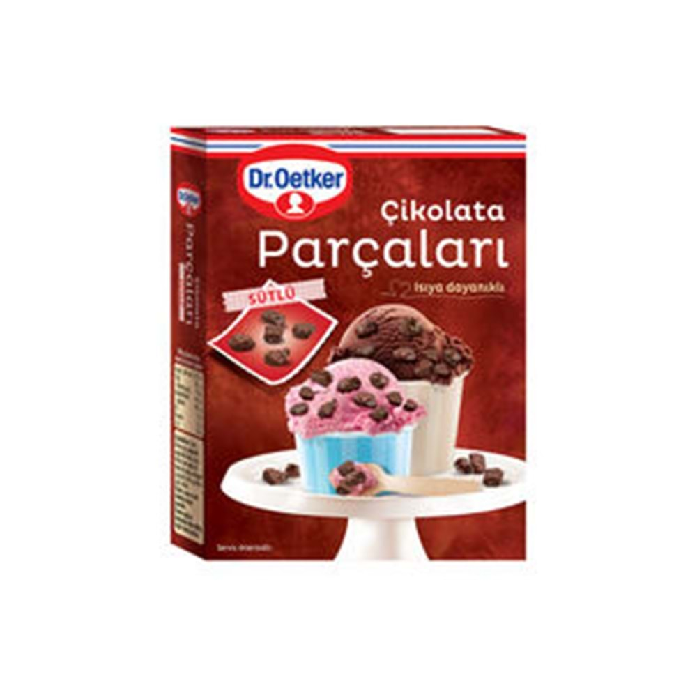 DR.OETKER ÇİKOLATA PARÇALARI SÜTLÜ 70 GR