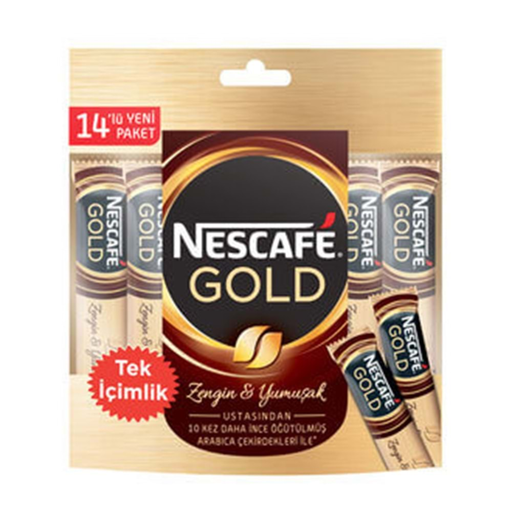 NESCAFE GOLD 2 GR 14 LÜ MP POŞET