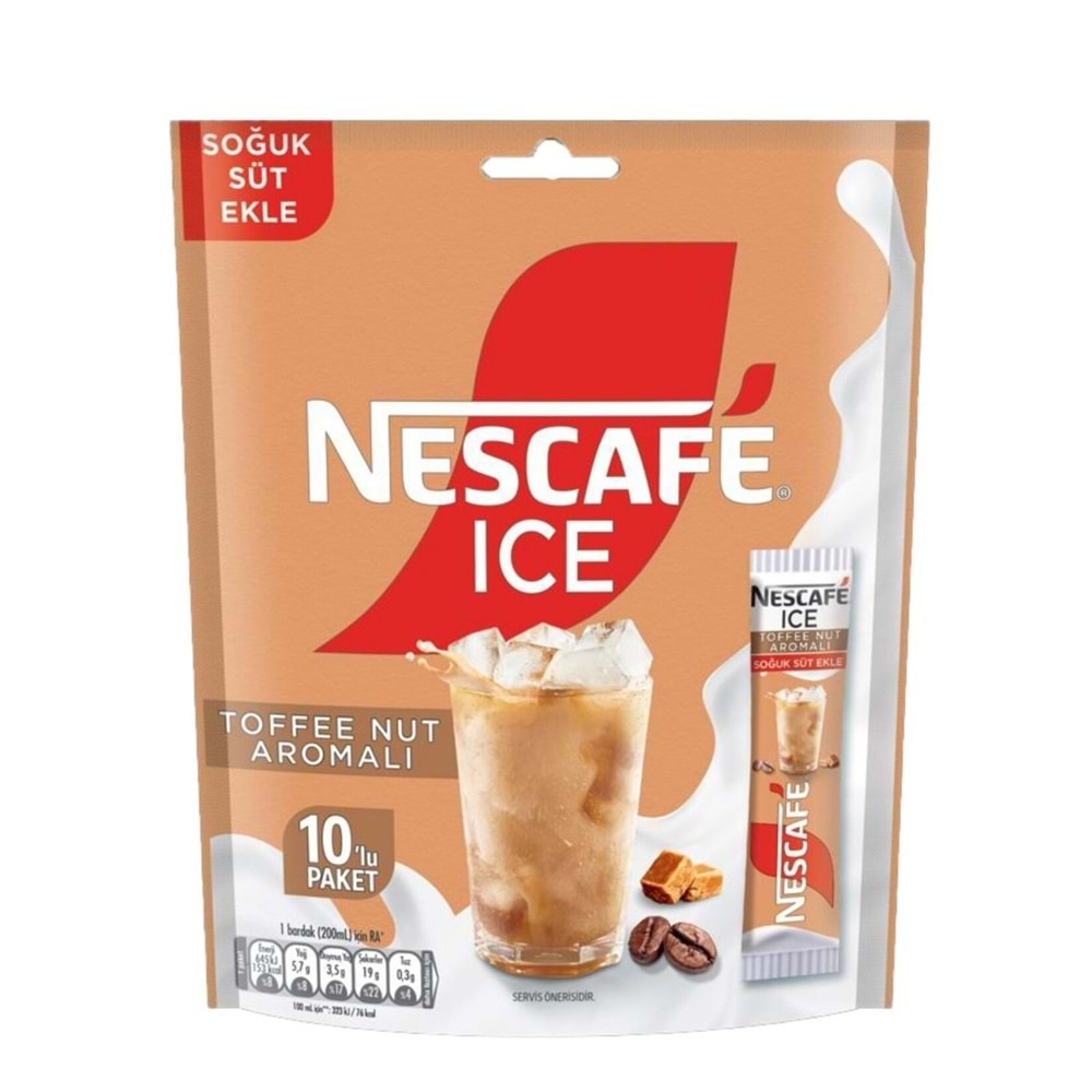 NESCAFE ICE TOFFE NUT 10 LU PAKET