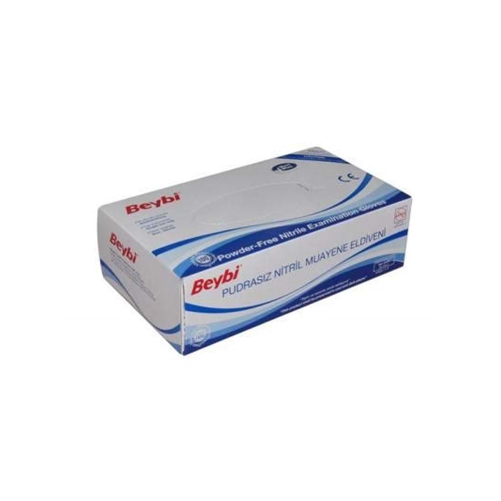 NİTRİL ELDİVEN PUDRASIZ KÜÇÜK 100 LÜ BEYBİ MAVİ