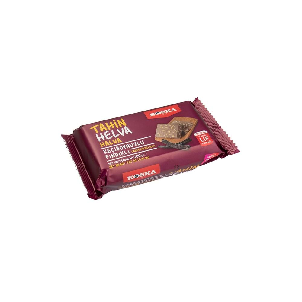 KOSKA HELVA KEÇİBOYNUZ+FINDIK 200 GR