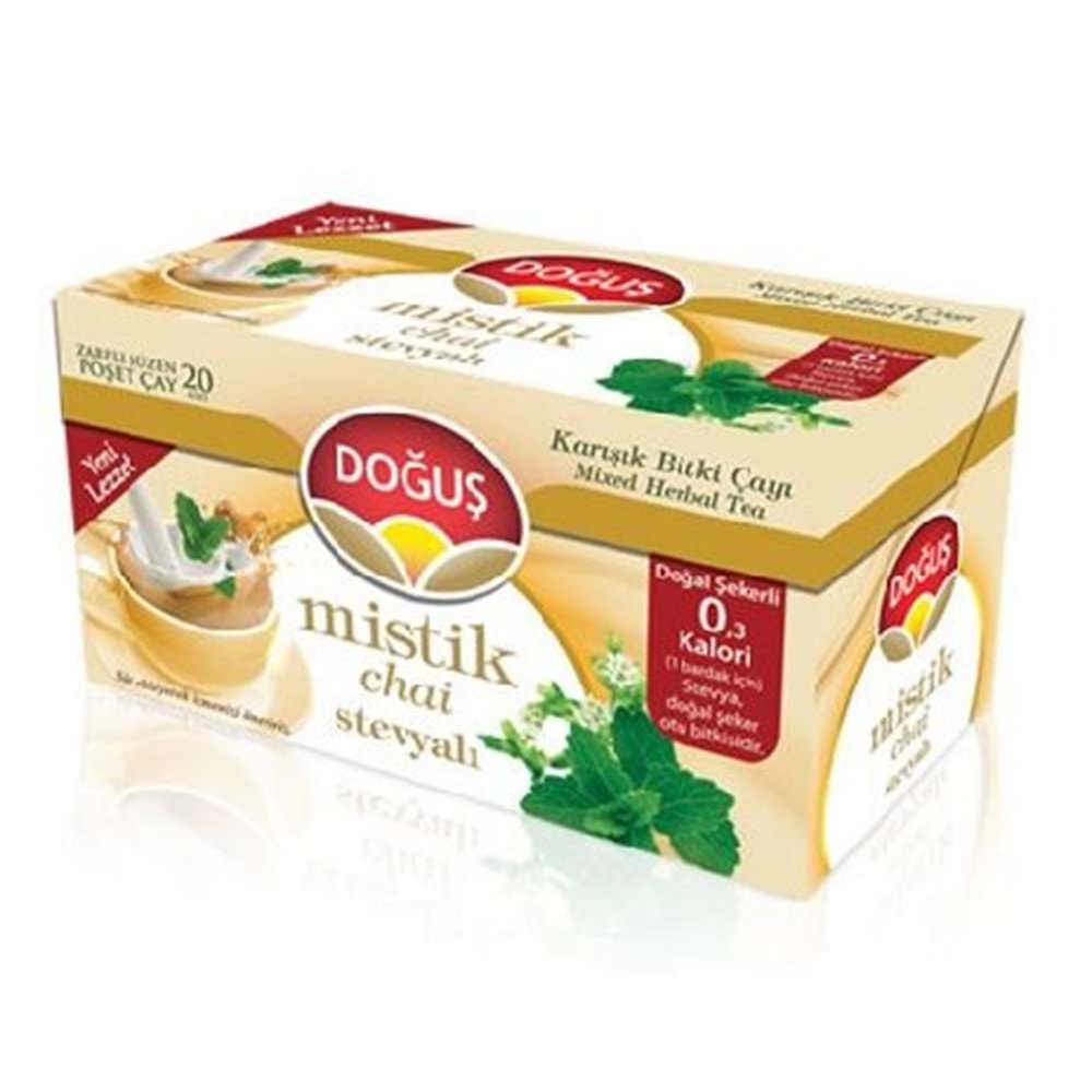 DOĞUŞ BİTKİ ÇAYI ( MİSTİK STEVYALI ) 20 Lİ