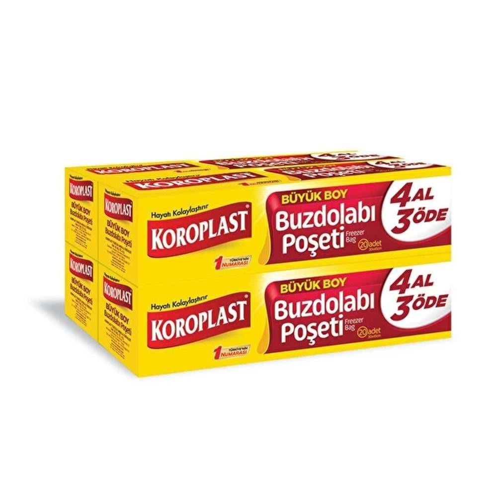 KOROPLAST BUZDOLABI DOLABI POŞETİ BÜYÜK 80 Lİ