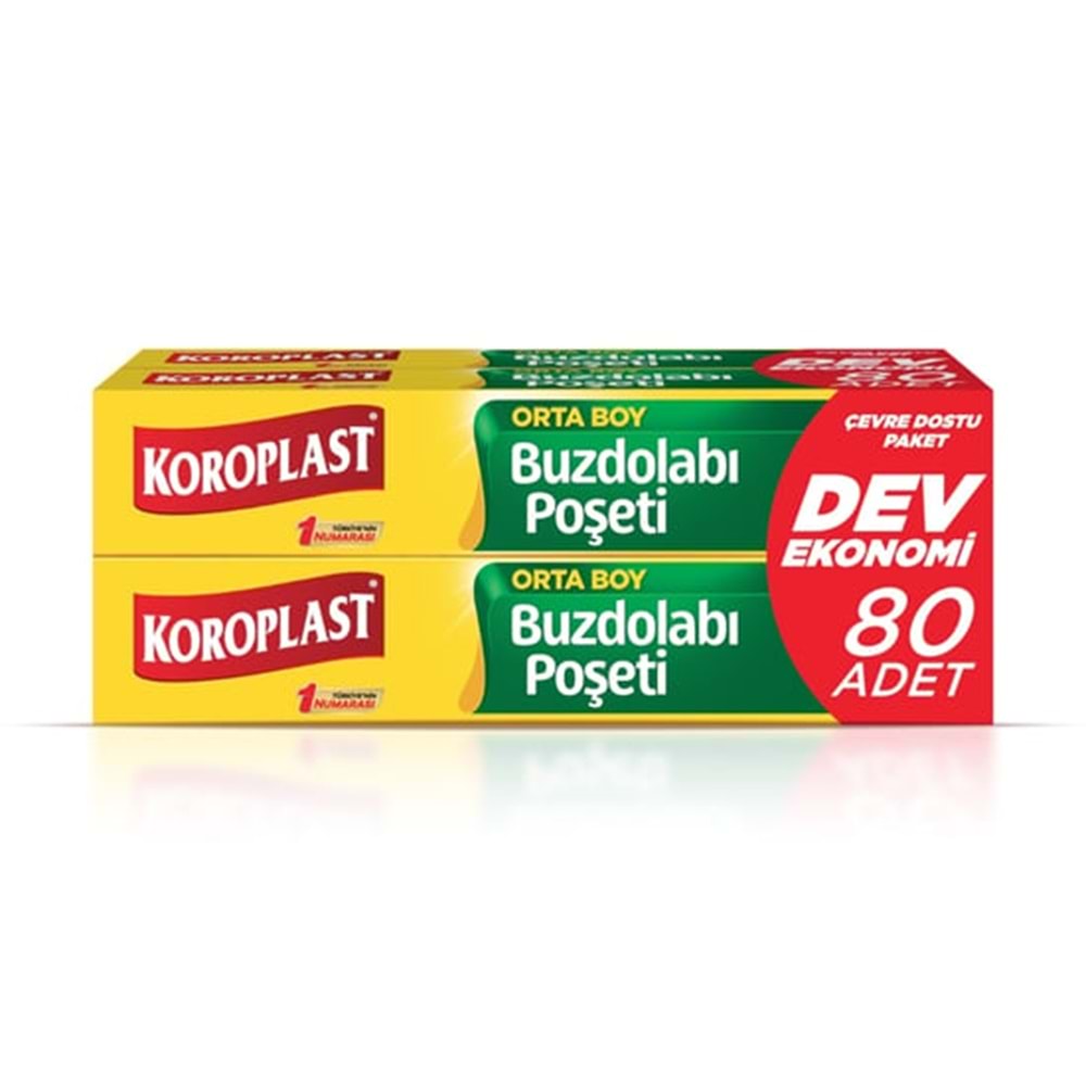 KOROPLAST BUZDOLABI DOLABI POŞETİ ORTA BOY 80 Lİ