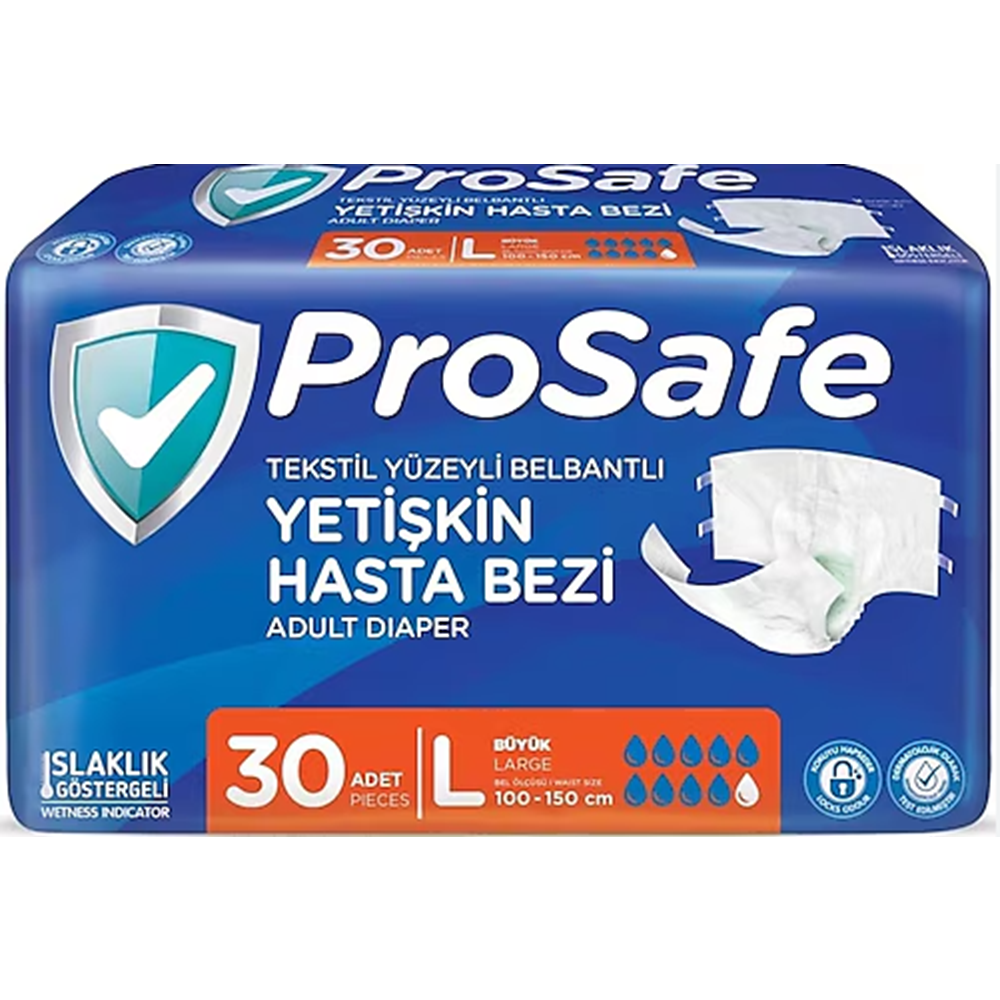 PROSAFE 30 LU BELBANTLI L YETİŞKİN HASTA BEZİ