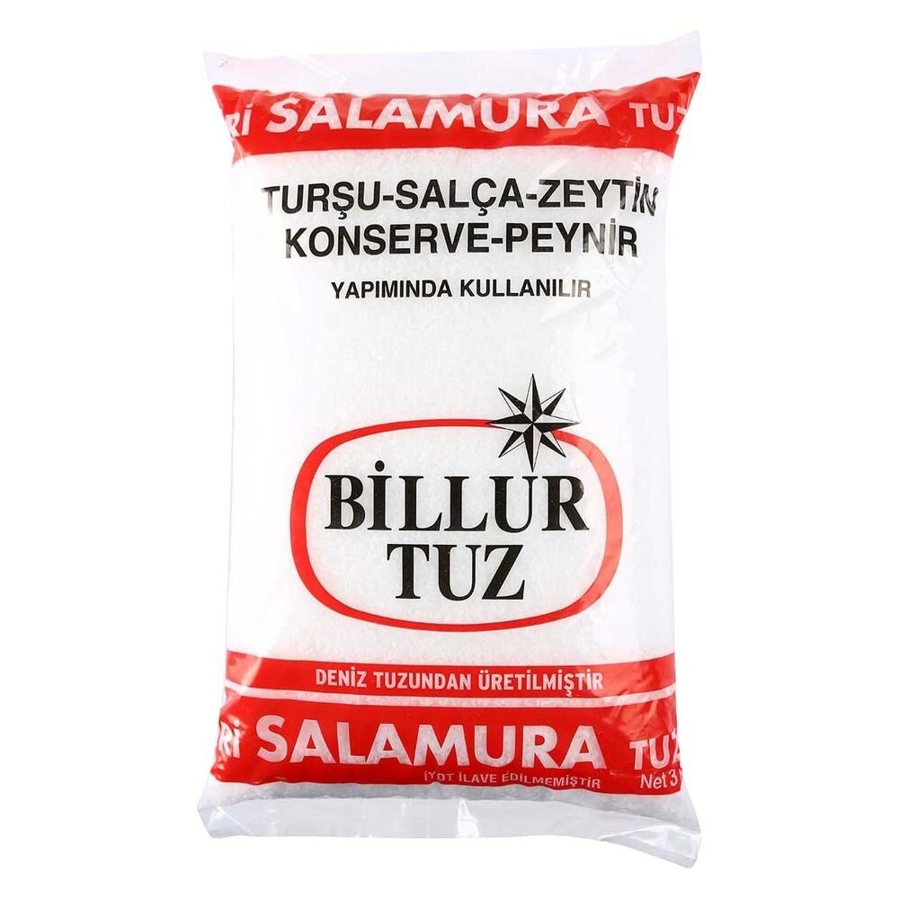 BİLLUR SALAMURA TUZ 3 KG