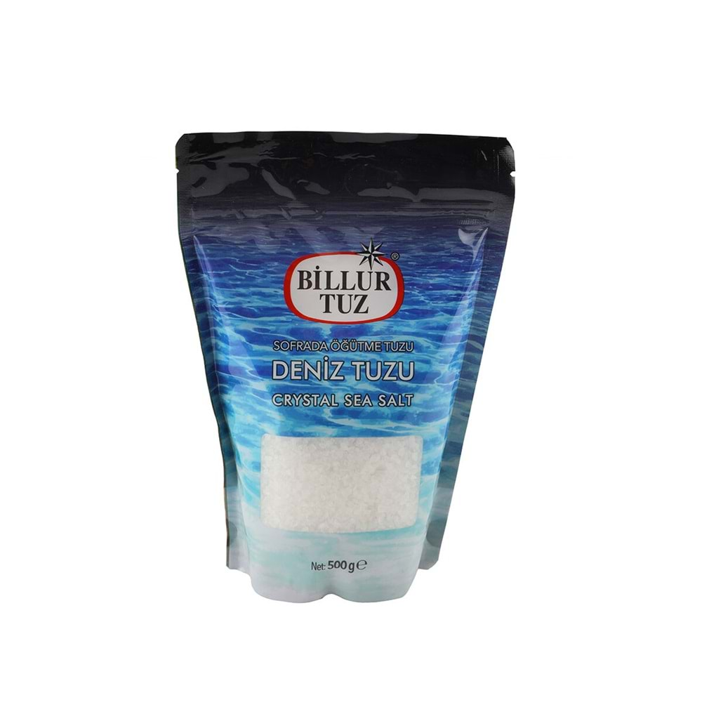 BİLLUR TUZ DENİZ TUZU YEDEK 500GR DOYPAK