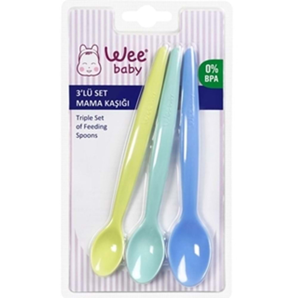 WEE BABY 123 Mama Kaşığı 3'lü