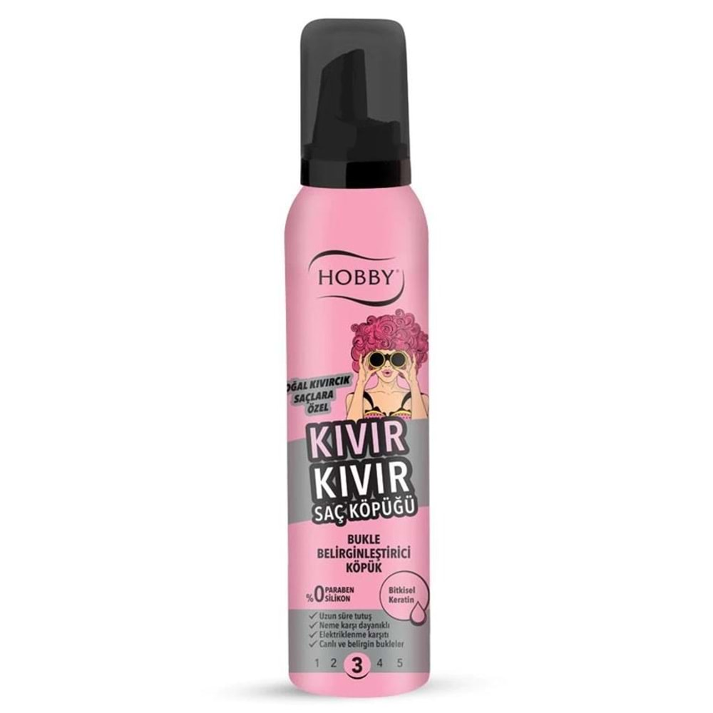 HOBBY SAÇ KÖPÜĞÜ NO:3 KIVIR KIVIR 150 ML