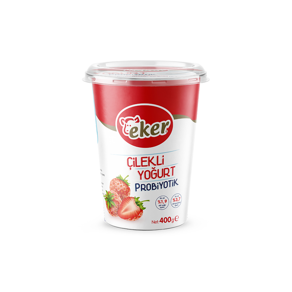 EKER PROBİYOTİK YOĞURT ÇİLEKLİ 400 GR