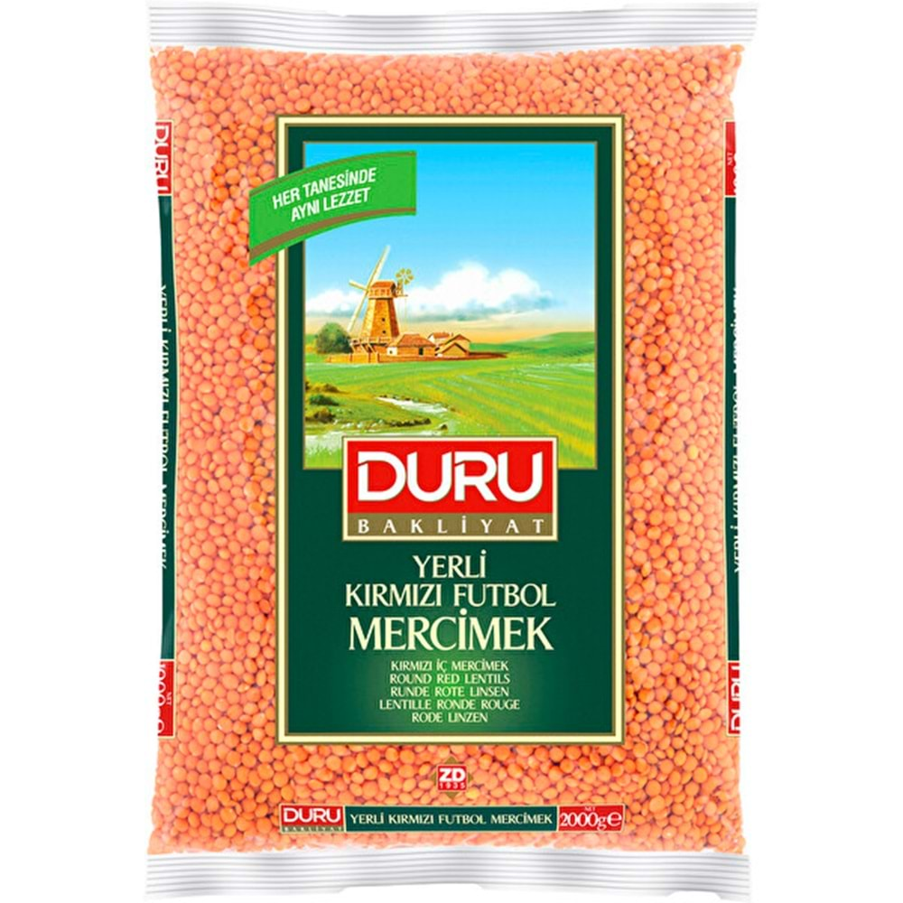 DURU KIRMIZI MERCİMEK 2 KG