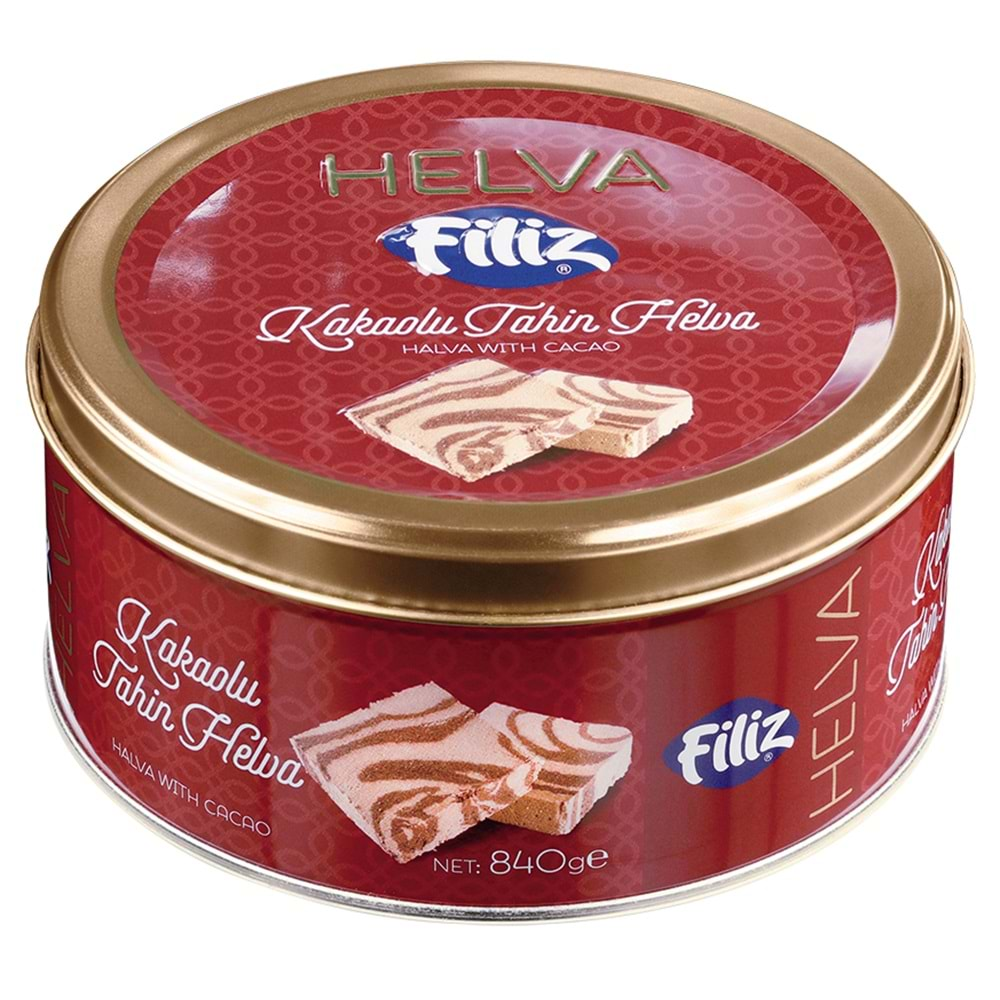 FİLİZ HELVA KAKAOLU 840GR TENEKE