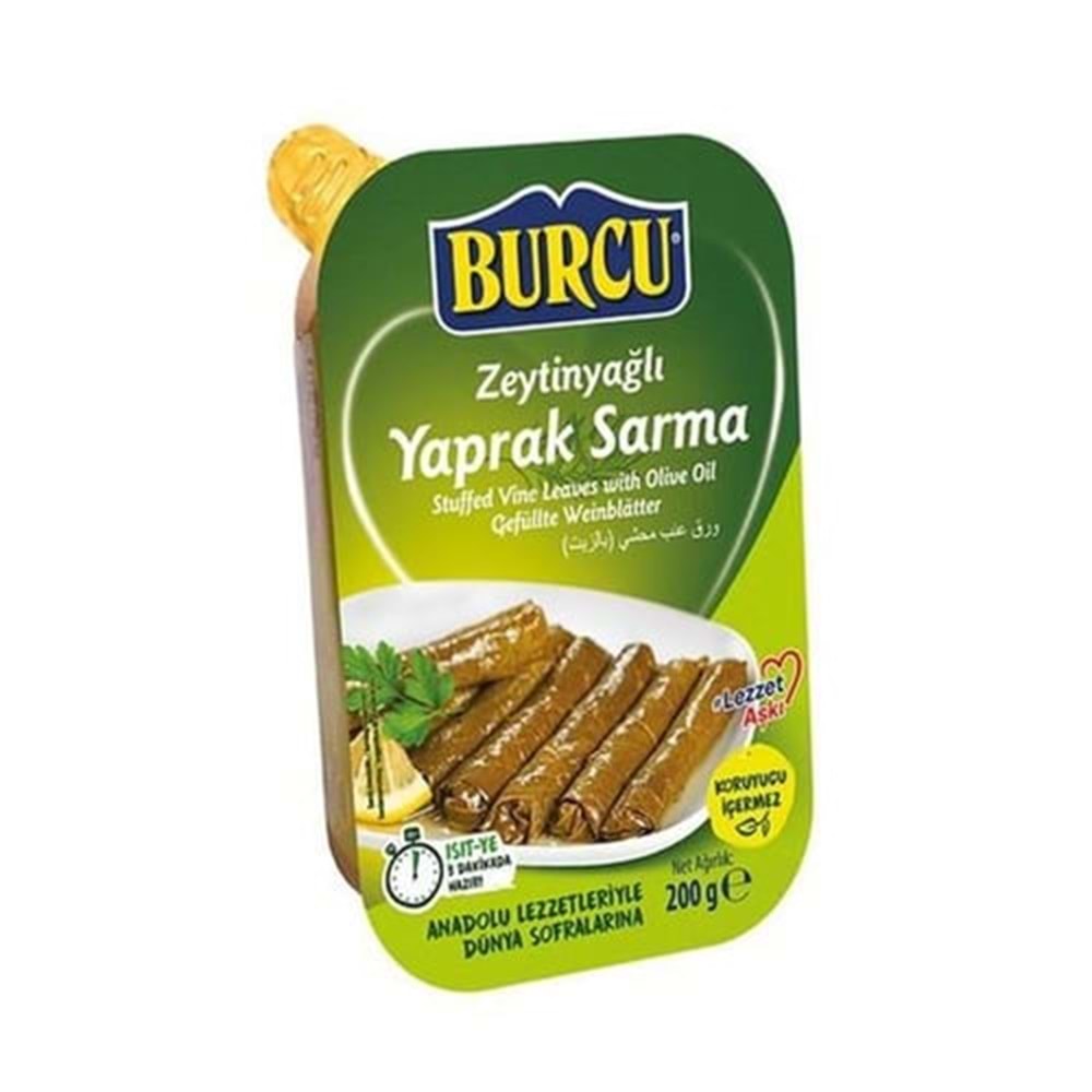 BURCU 200GR YAPRAK SARMA zeytinyağlı