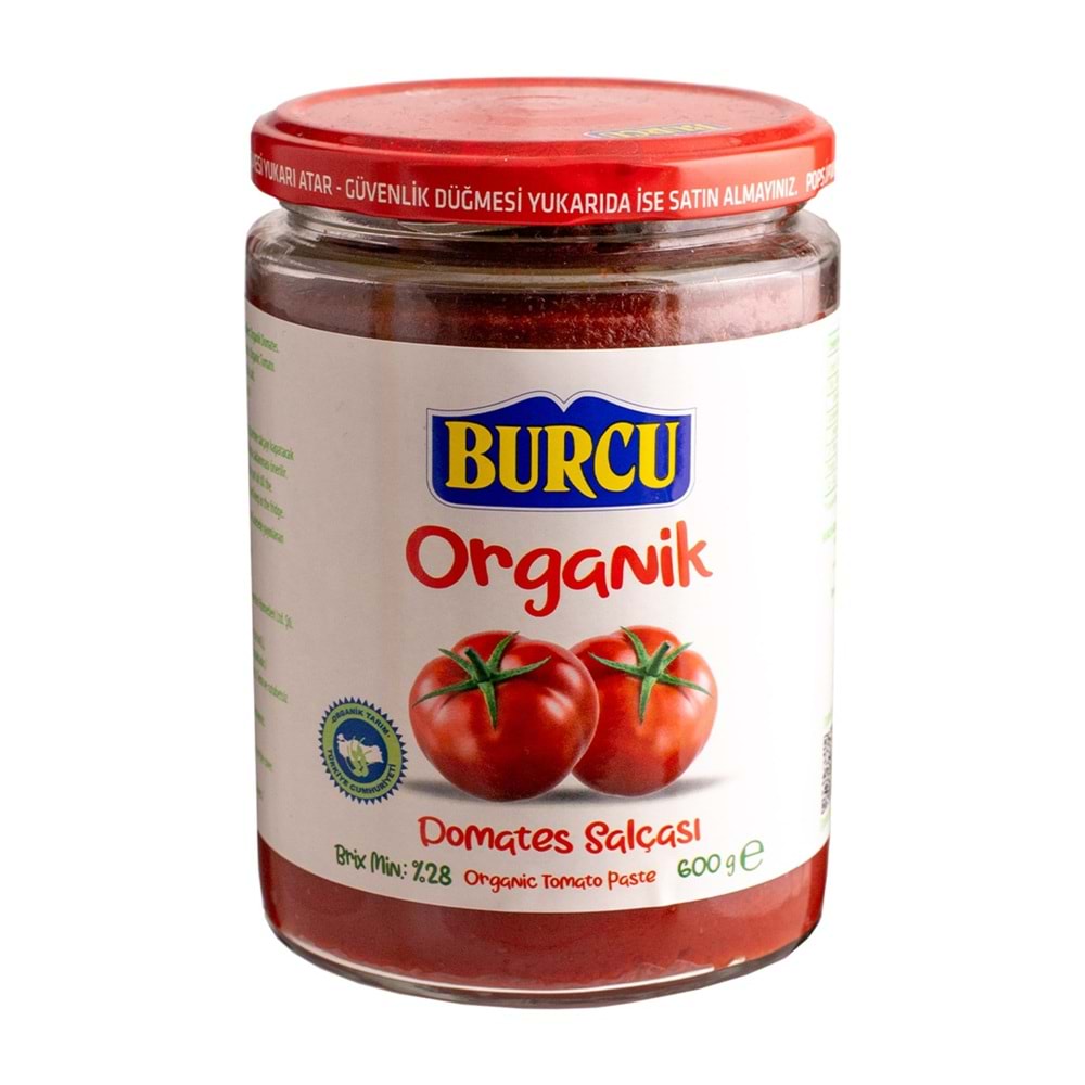 BURCU ORGANİK DOMATES SALÇASI 600GR CAM