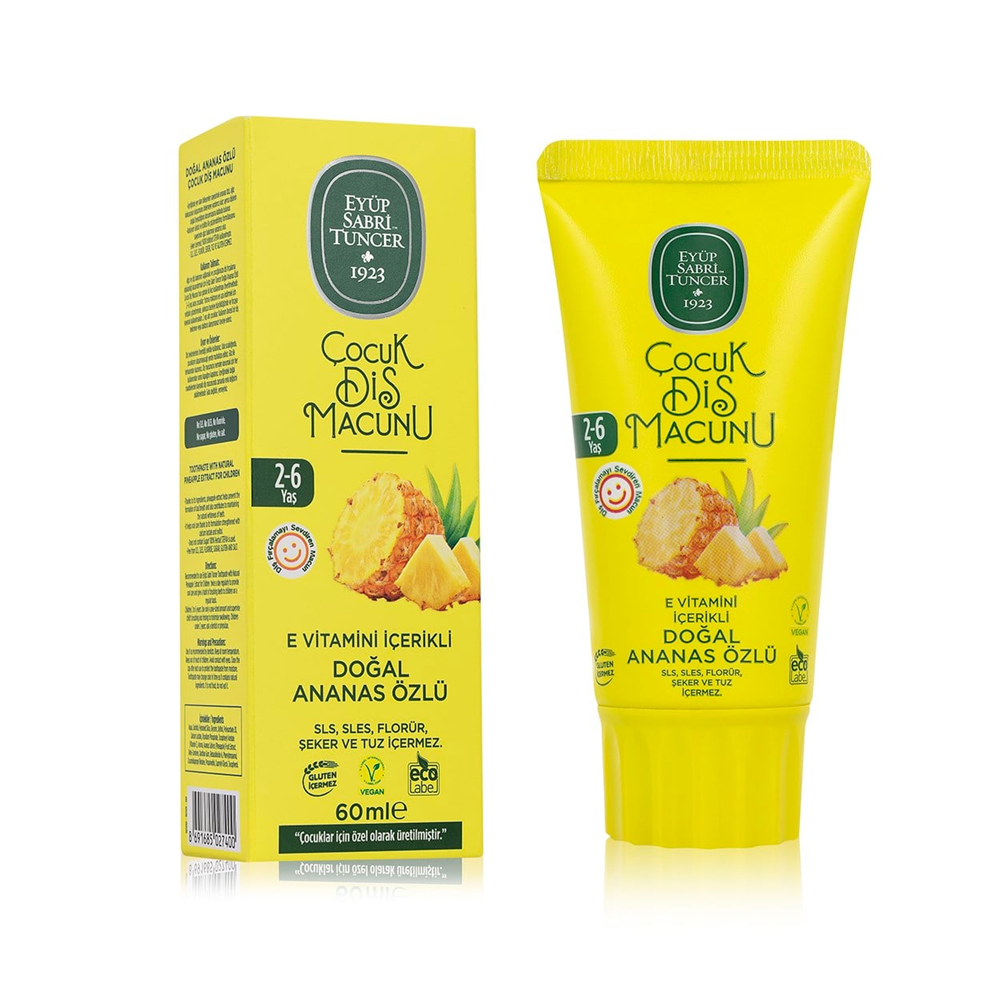 EST DİŞ MACUNU 2-6 YAŞ DOĞAL ANANAS ÖZLÜ 60 ML
