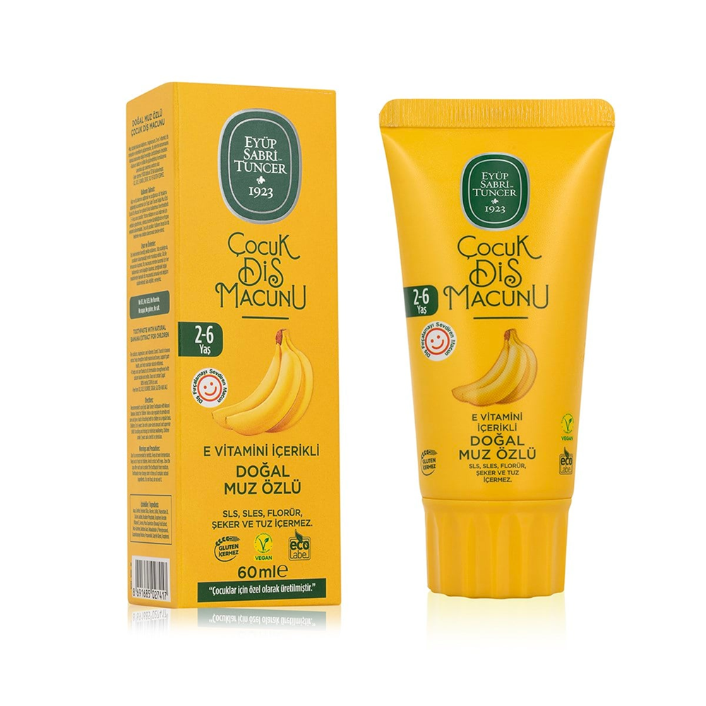 EST DİŞ MACUNU 2-6 YAŞ DOĞAL MUZ ÖZLÜ 60 ML