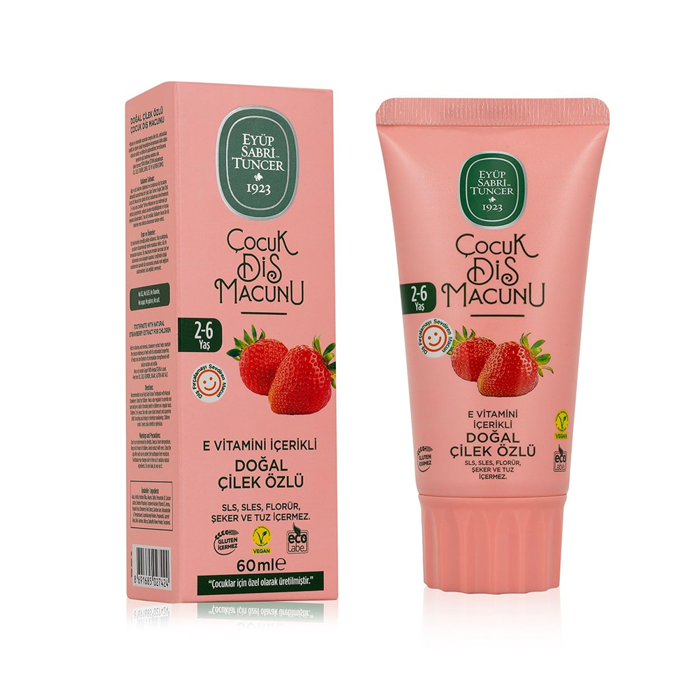 EST DİŞ MACUNU 2-6 YAŞ DOĞAL ÇİLEK ÖZLÜ 60 ML