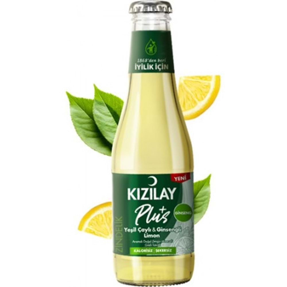 KIZILAY 200ML PLUS YEŞİL ÇAY 200 ML MADEN SUYU