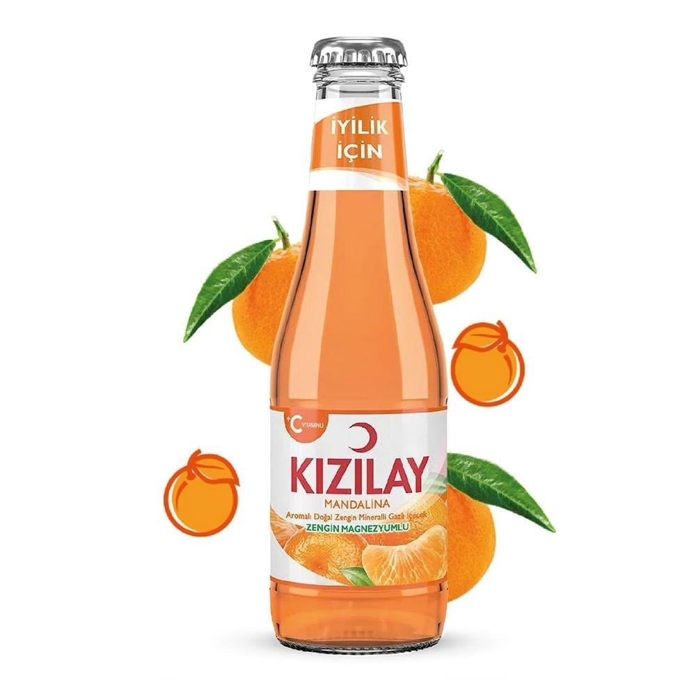 KIZILAY 200ML extra C VİTAMİN MANDALİNA MADEN SUYU Y