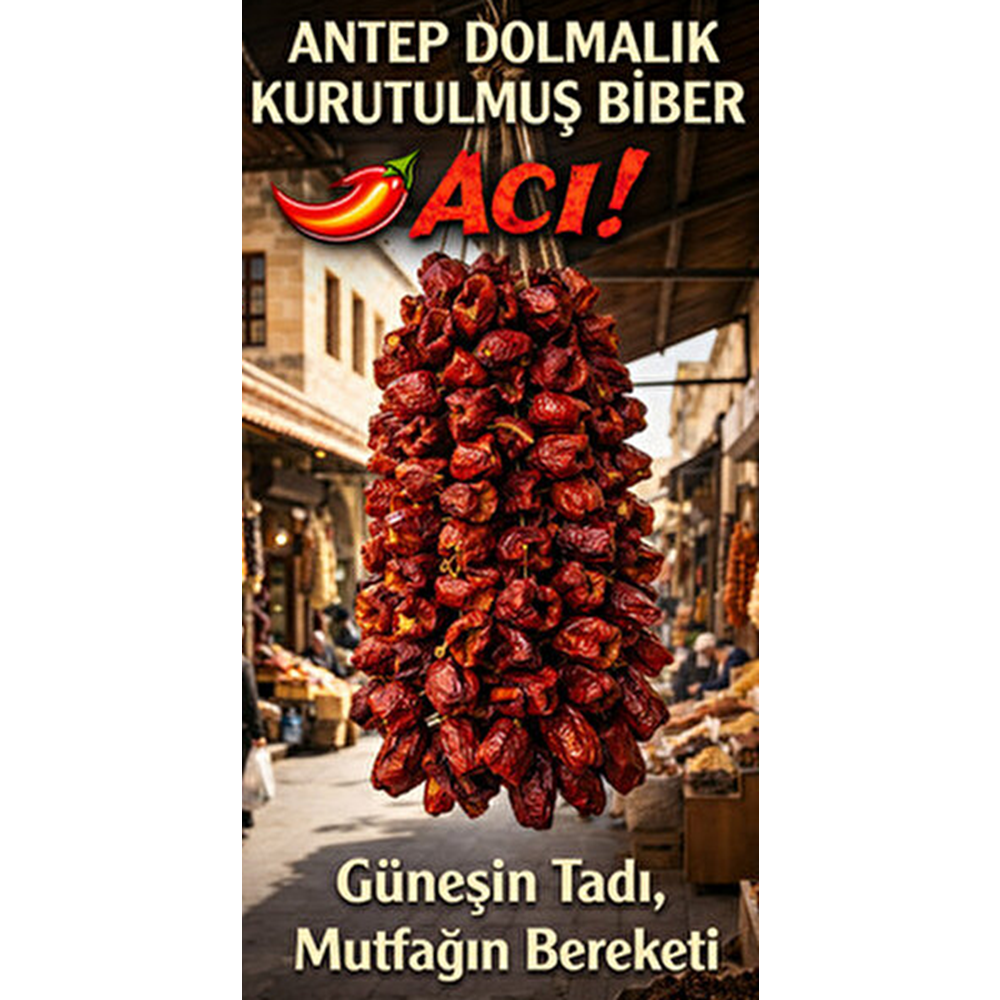 BUHARA DOLMALIK BİBER KURUSU ACI 25 ADET