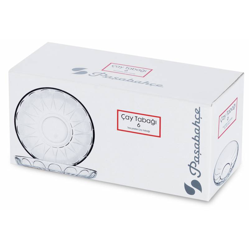 PAŞABAHÇE ÇAY TABAĞI 6 LI 54451