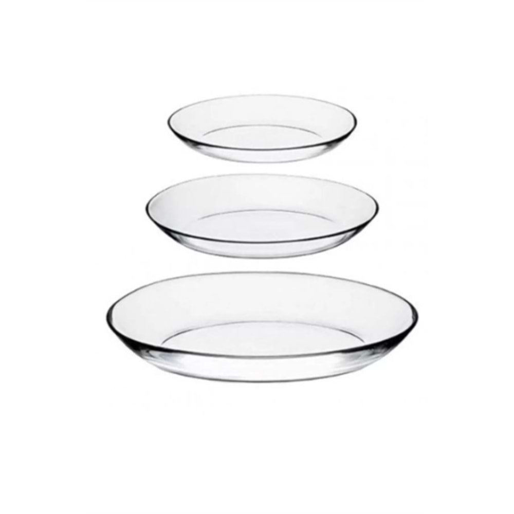 PAŞABAHÇE INVITATION 3LÜ KAYIK TABAK SET 96501