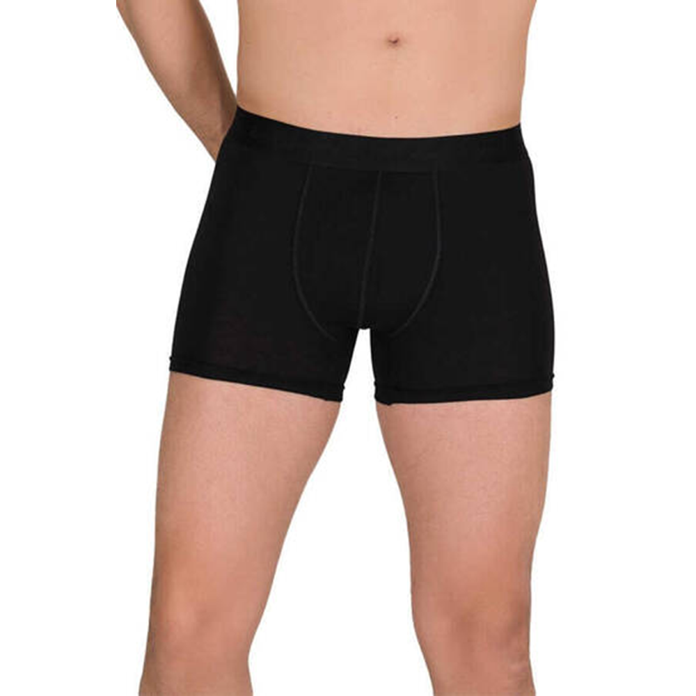 Berrak Erkek Boxer Modal Düz Likralı Siyah XL BERRAK4476