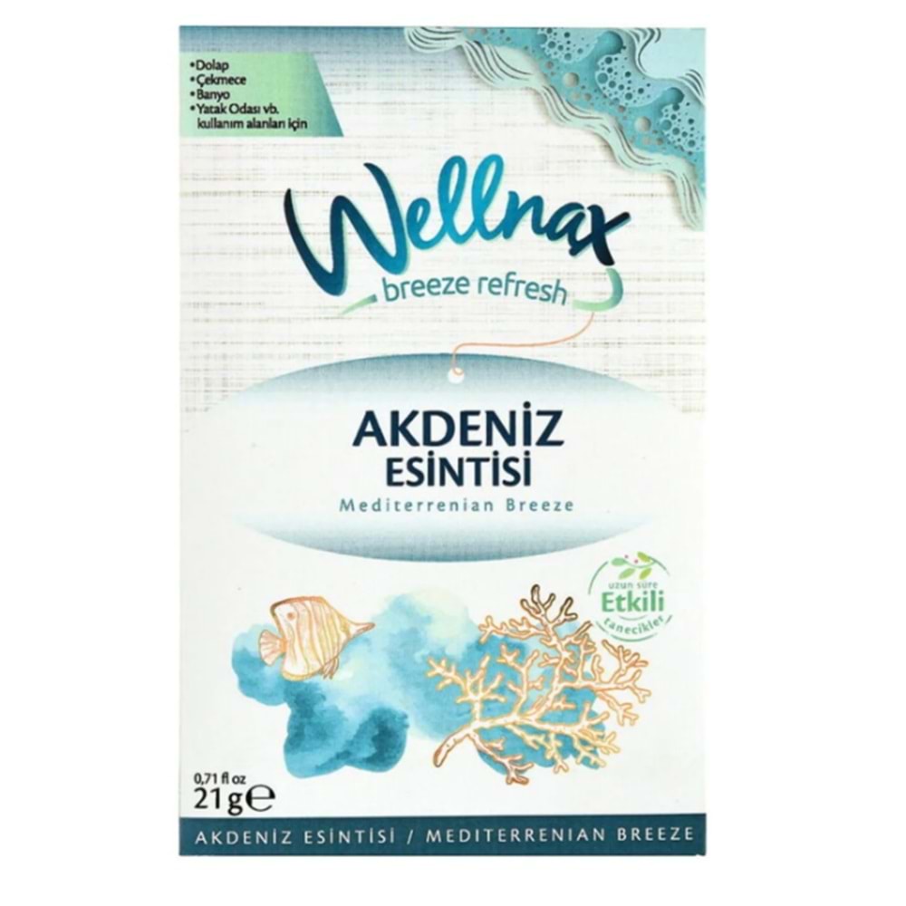 WELLNAX DOLAP ÇEKMECE KOKUSU AKDENİZ ESİNTİSİ