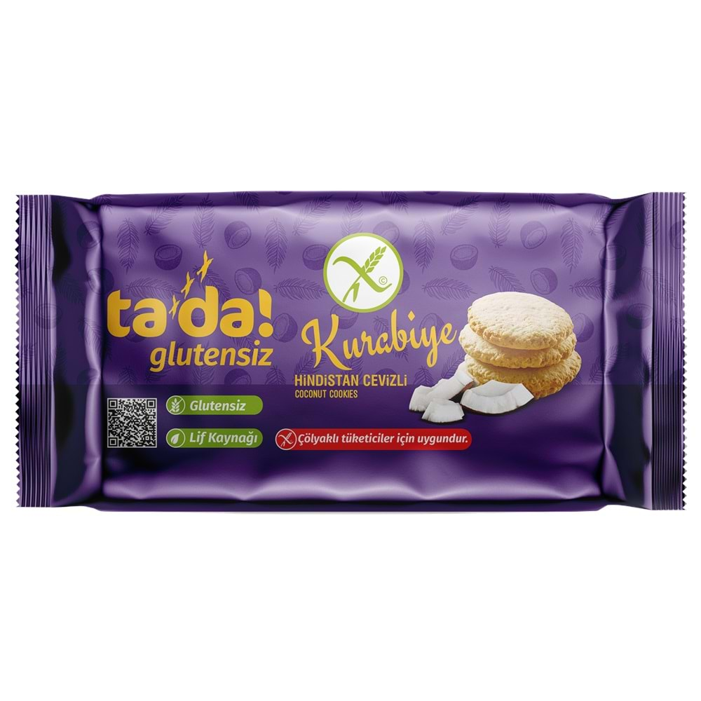 TADA GLUTENSİZ KURABİYE HİNDİSTAN CEVİZLİ 75 GR