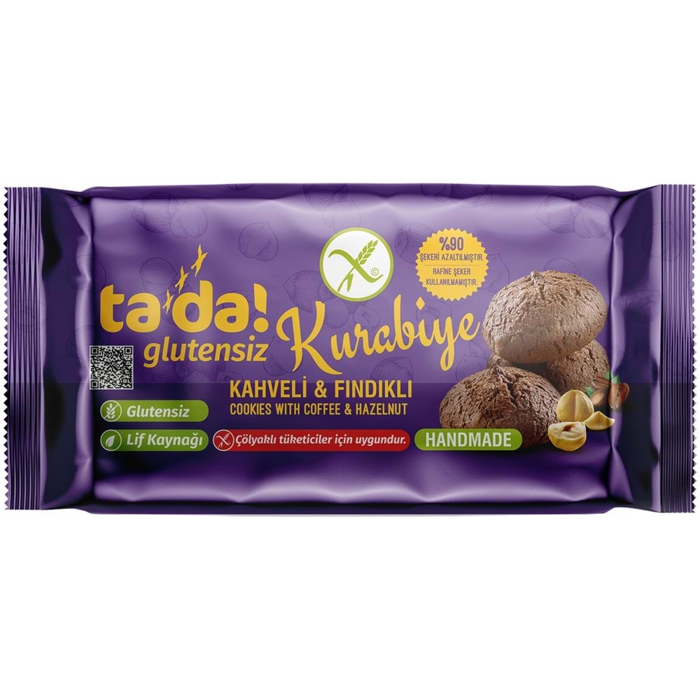 TADA GLUTENSİZ KURABİYE KAHVE & FINDIK 75 GR