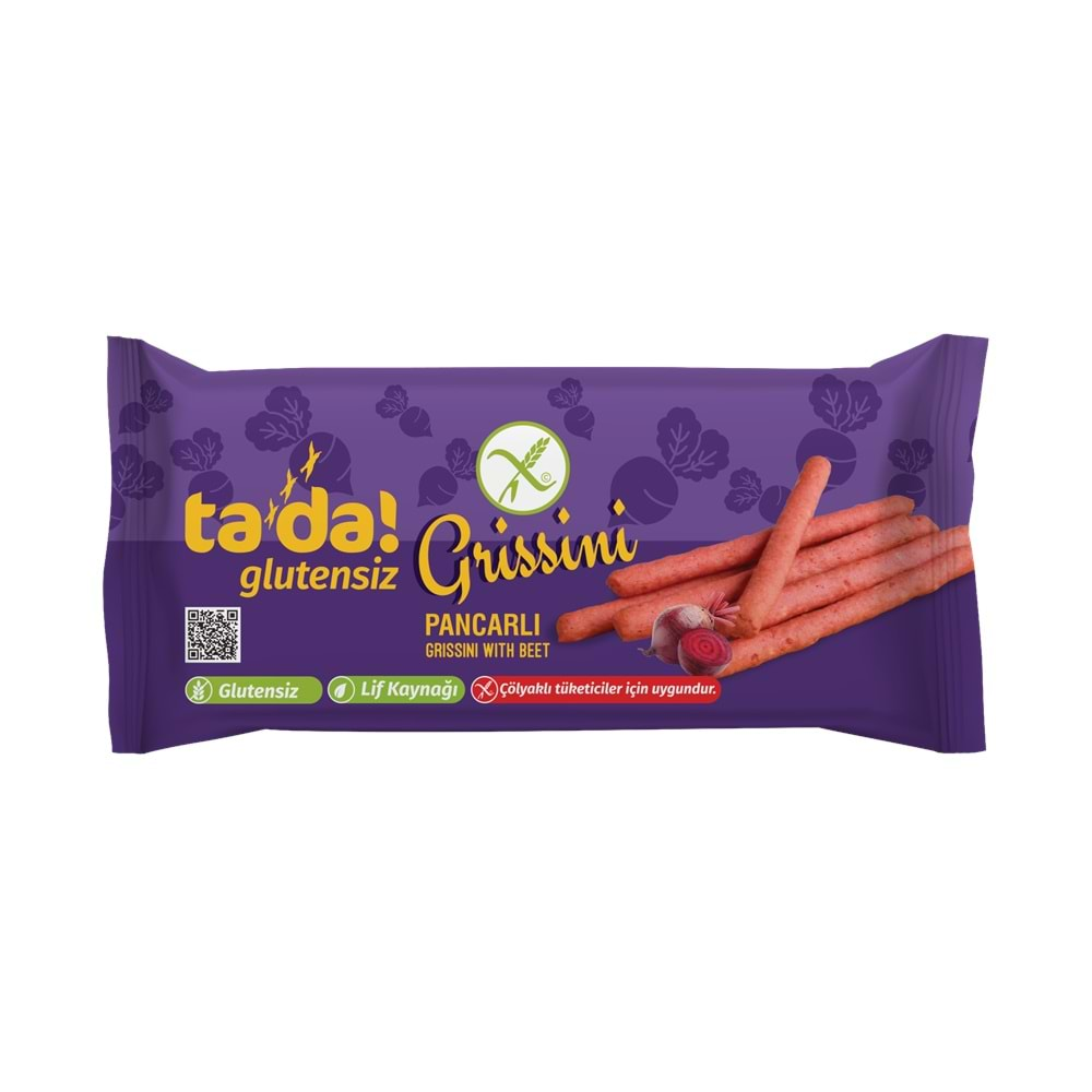 TADA GLUTENSİZ GRİSSİNİ PANCARLI 75 GR