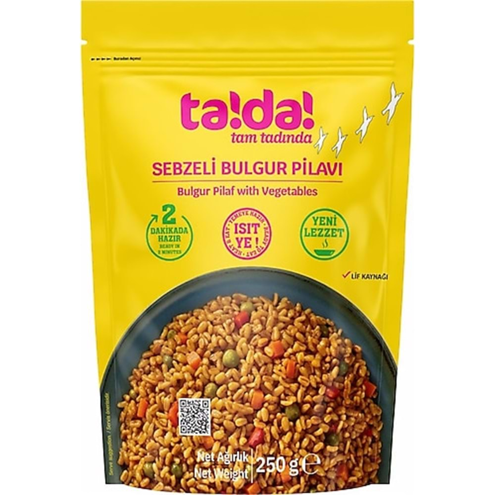 TADA SEBZELİ BULGUR PİLAVI 250 GR