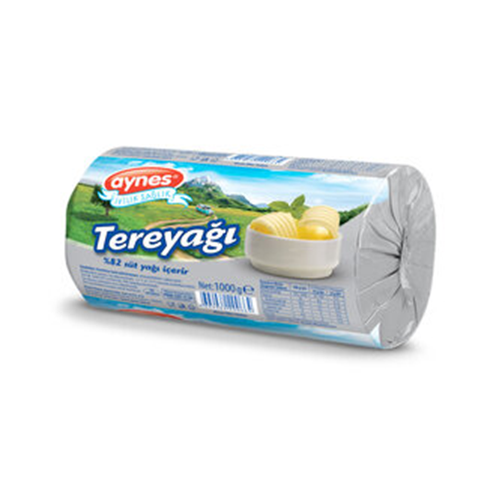 AYNES TEREYAĞI 1 KG %82 SÜT YAĞLI