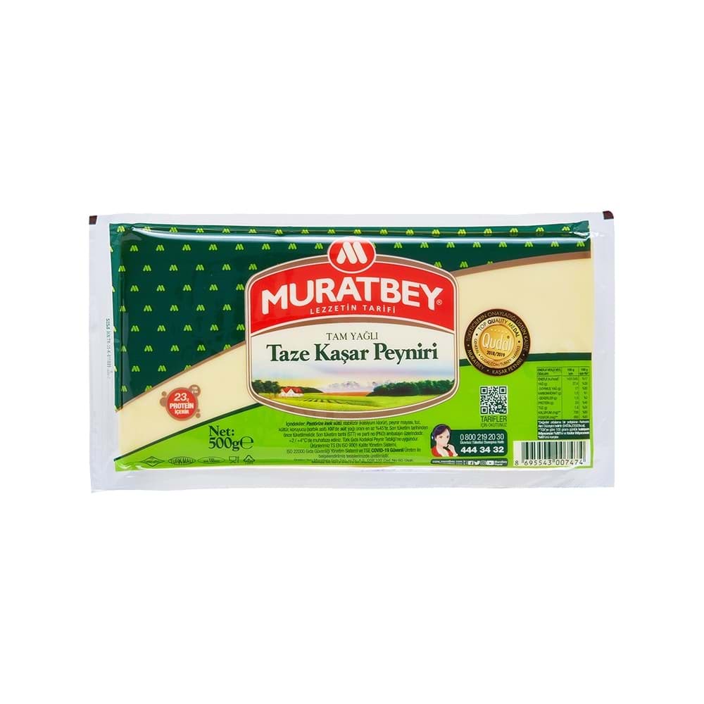 MURATBEY KAŞAR PEYNİRİ 500 GR