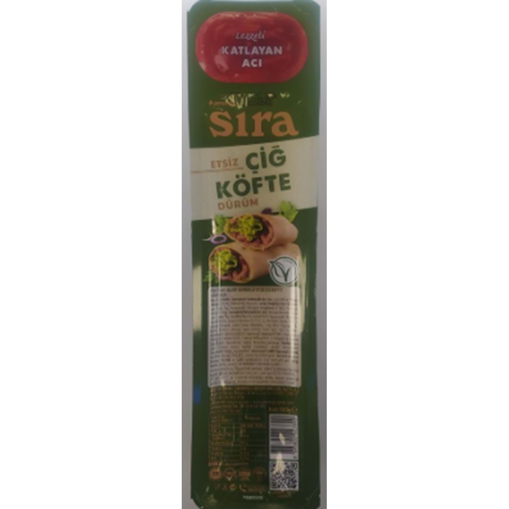 SIRA ETSİZ ÇİĞ KÖFTE DÜRÜM 180 GR