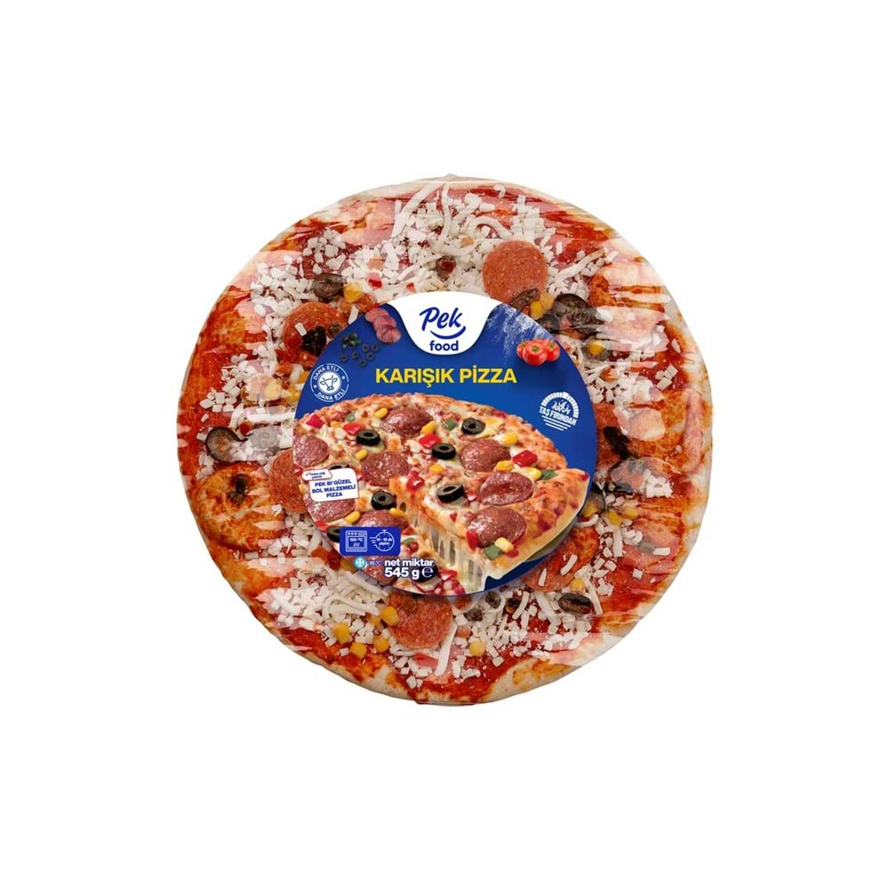 PEK PİZZA KARIŞIK 545GR.*8 PK.