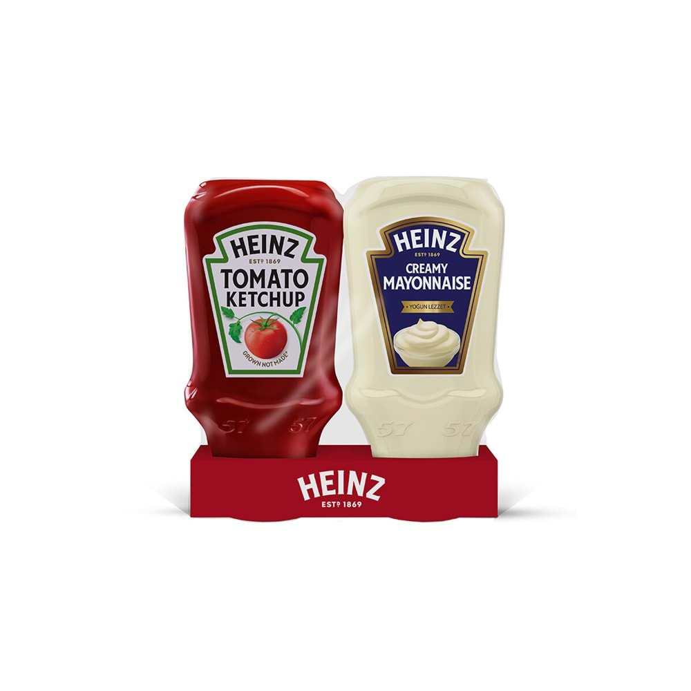 Heinz Ketçap 375g+ Mayonez 330g İkili Set*8