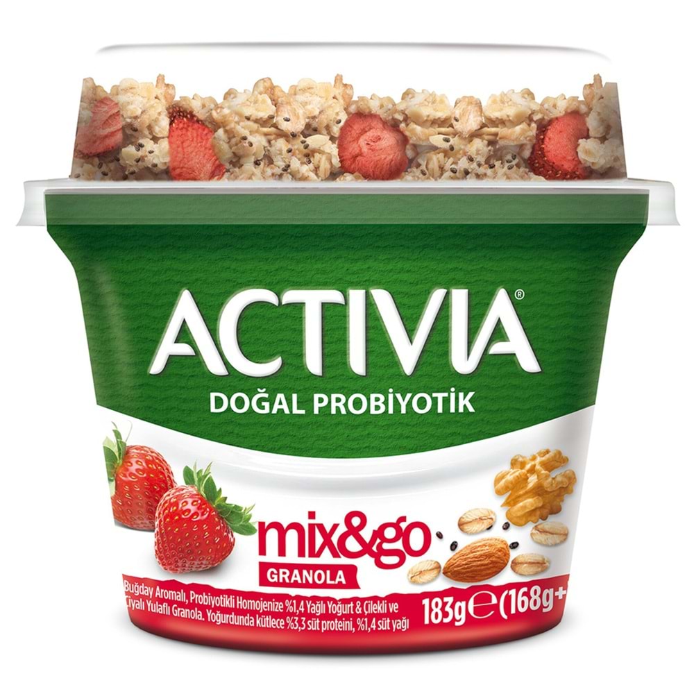 DANONE ACTIVIA MİX&GO ÇİLEK 183 GR