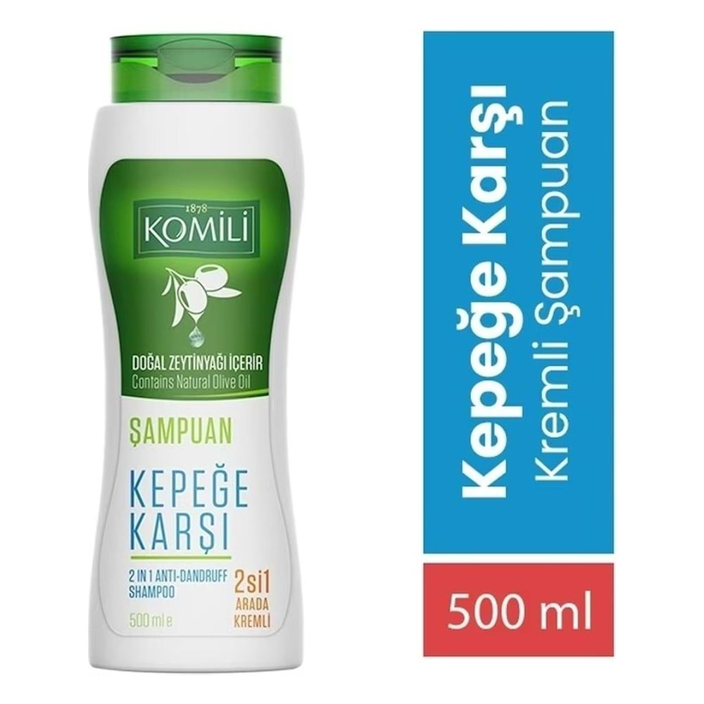 KOMİLİ 500 ML Şampuan 2'Sİ 1 ARADA KEPEĞE.K (Yeni şişe)