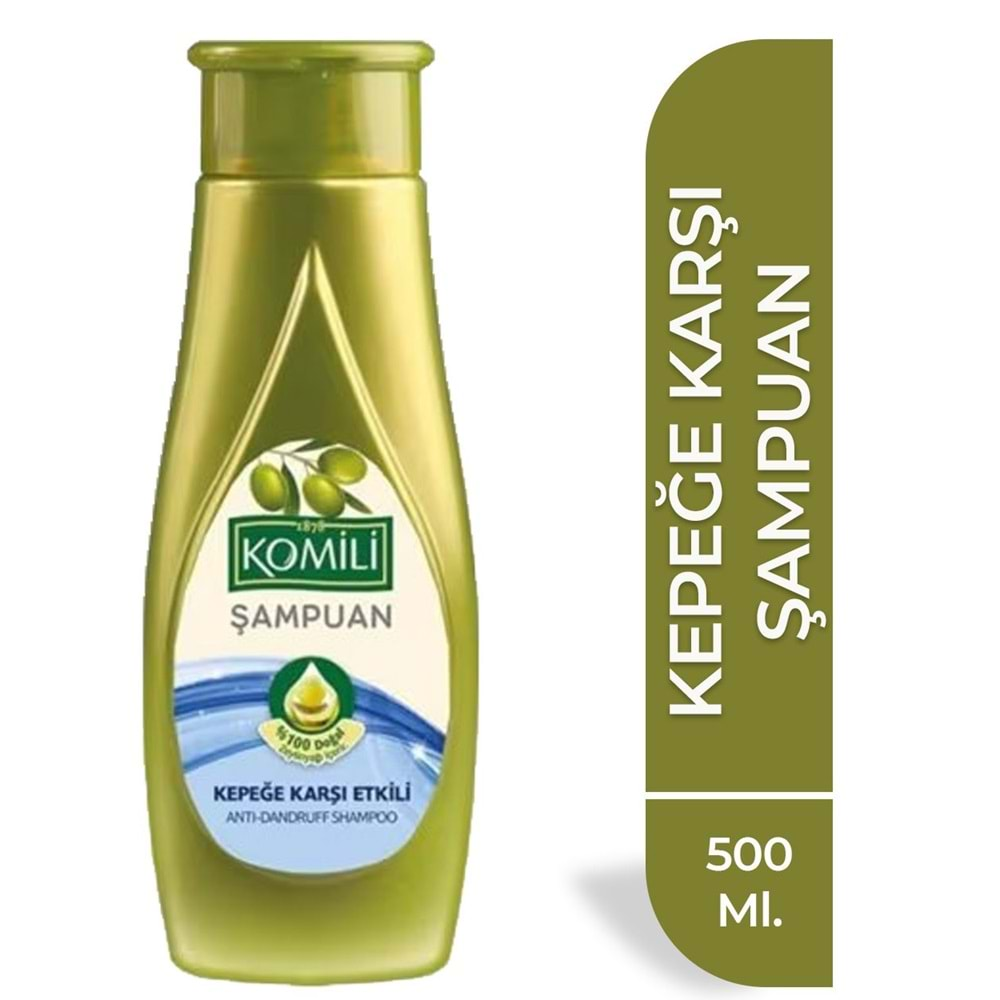 KOMİLİ 500 ML Şampuan KEPEĞE KARŞI ŞİŞE (Yeni Silikon)