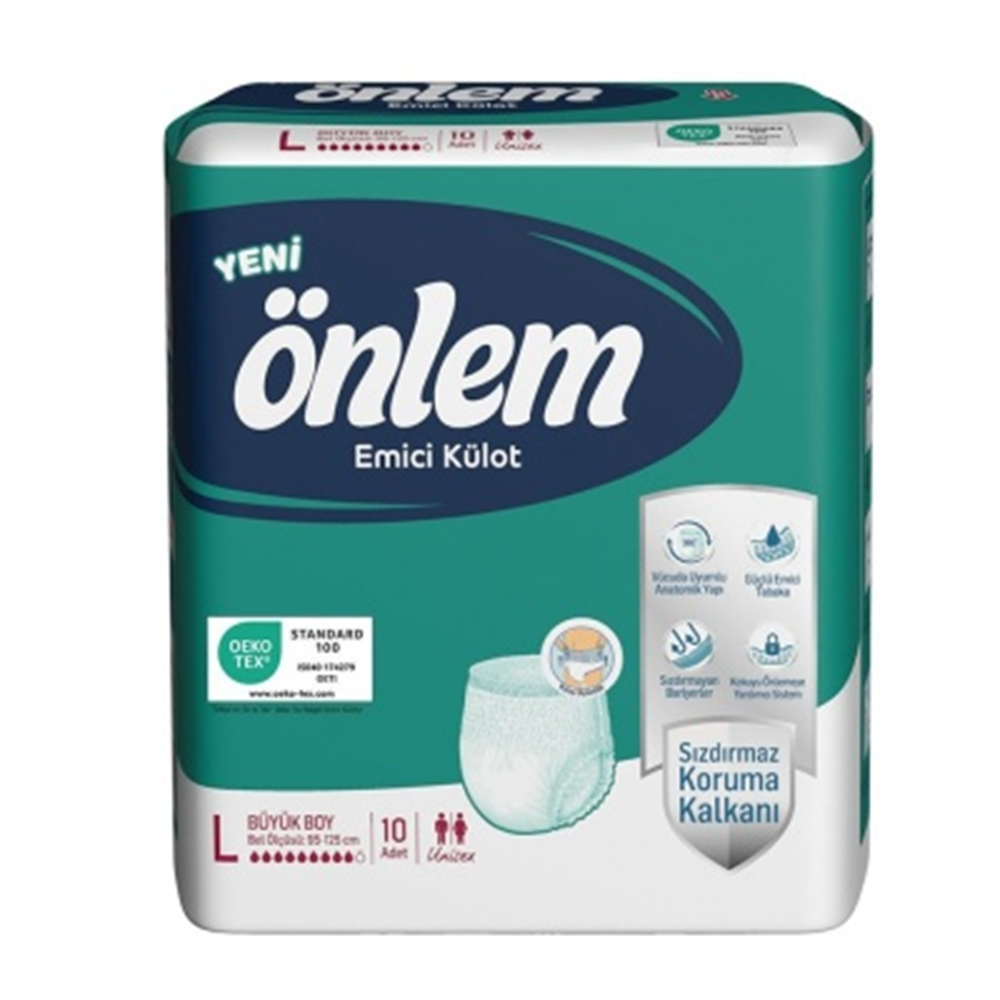 ÖNLEM HASTA BEZİ EMİCİ KÜLOT 10 LU LARGE