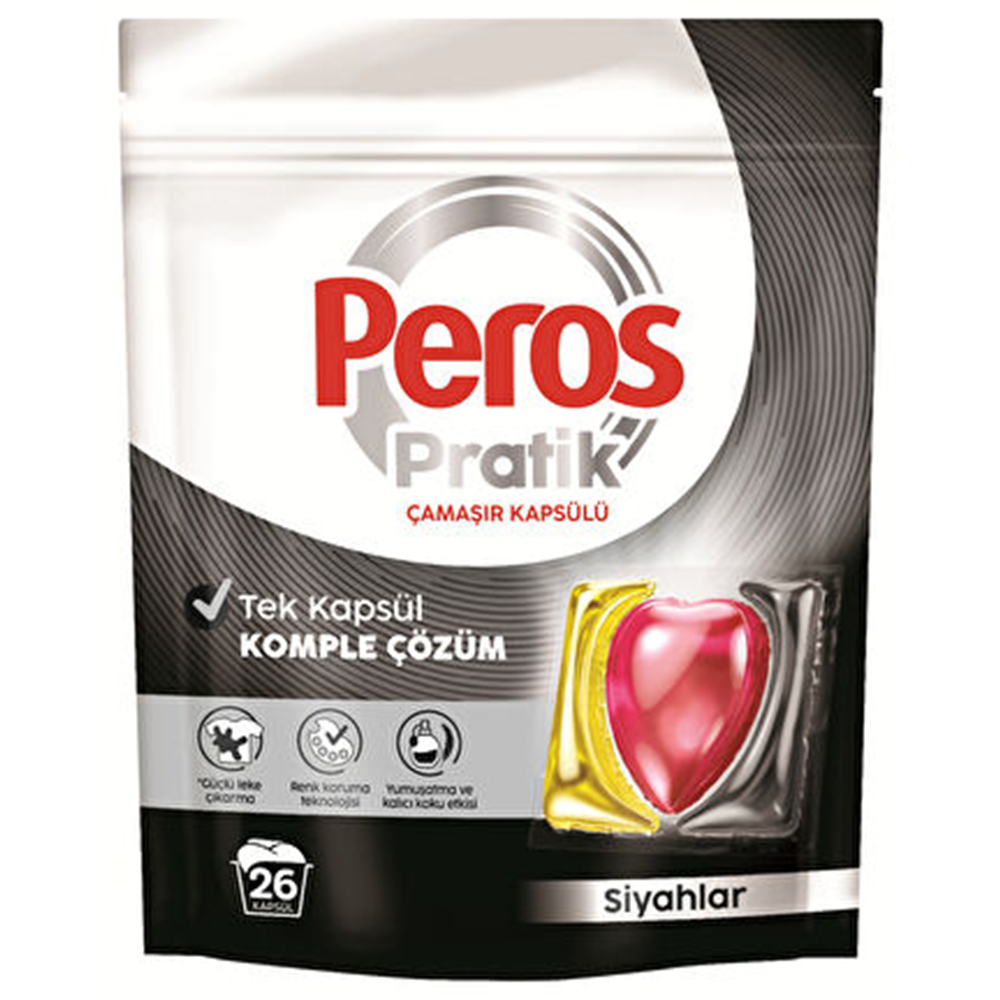 PEROS ÇAMAŞIR KAPSÜLÜ SİYAHLAR 26 LI