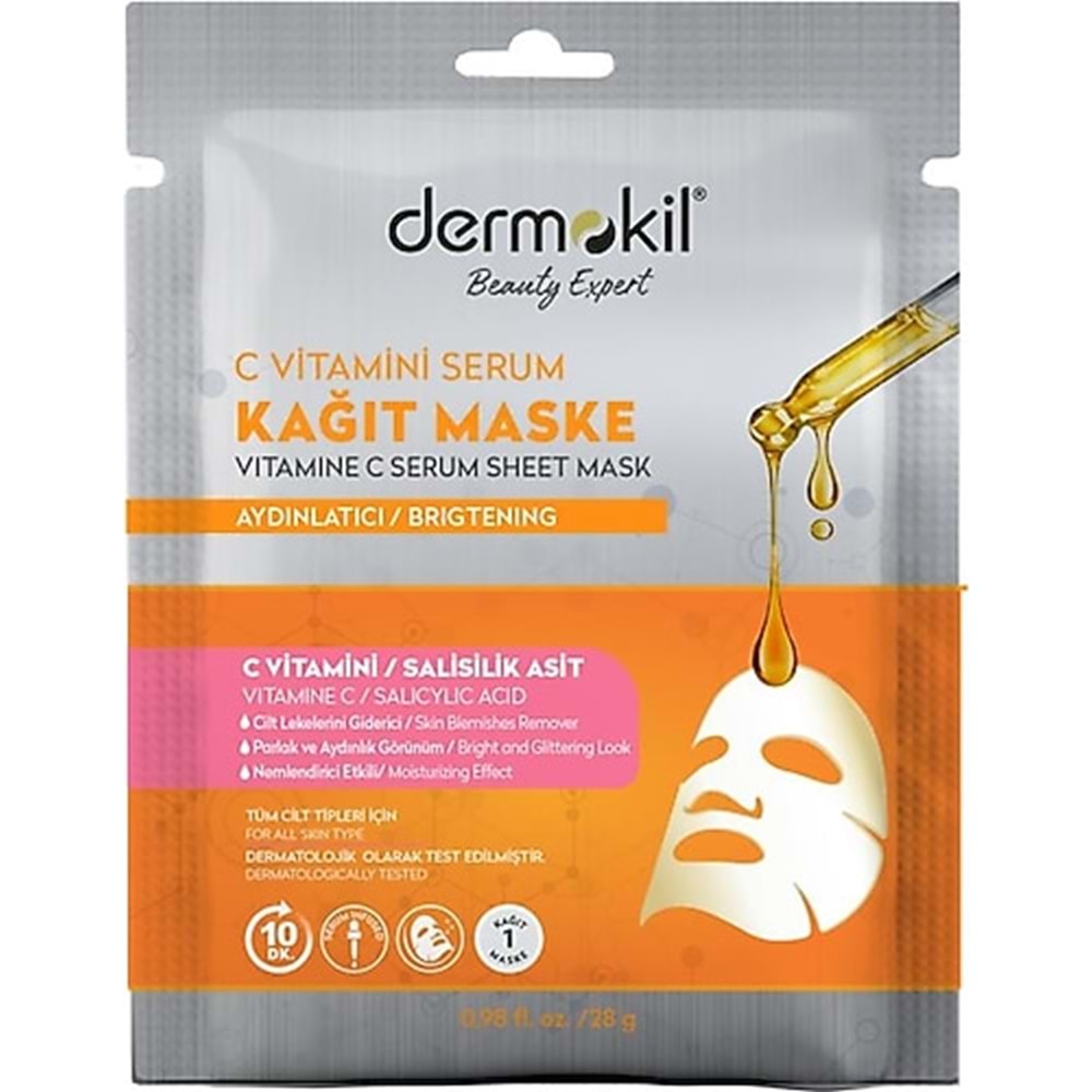 Dermokil C Vitamini Serum Kağıt Maske 23 gr