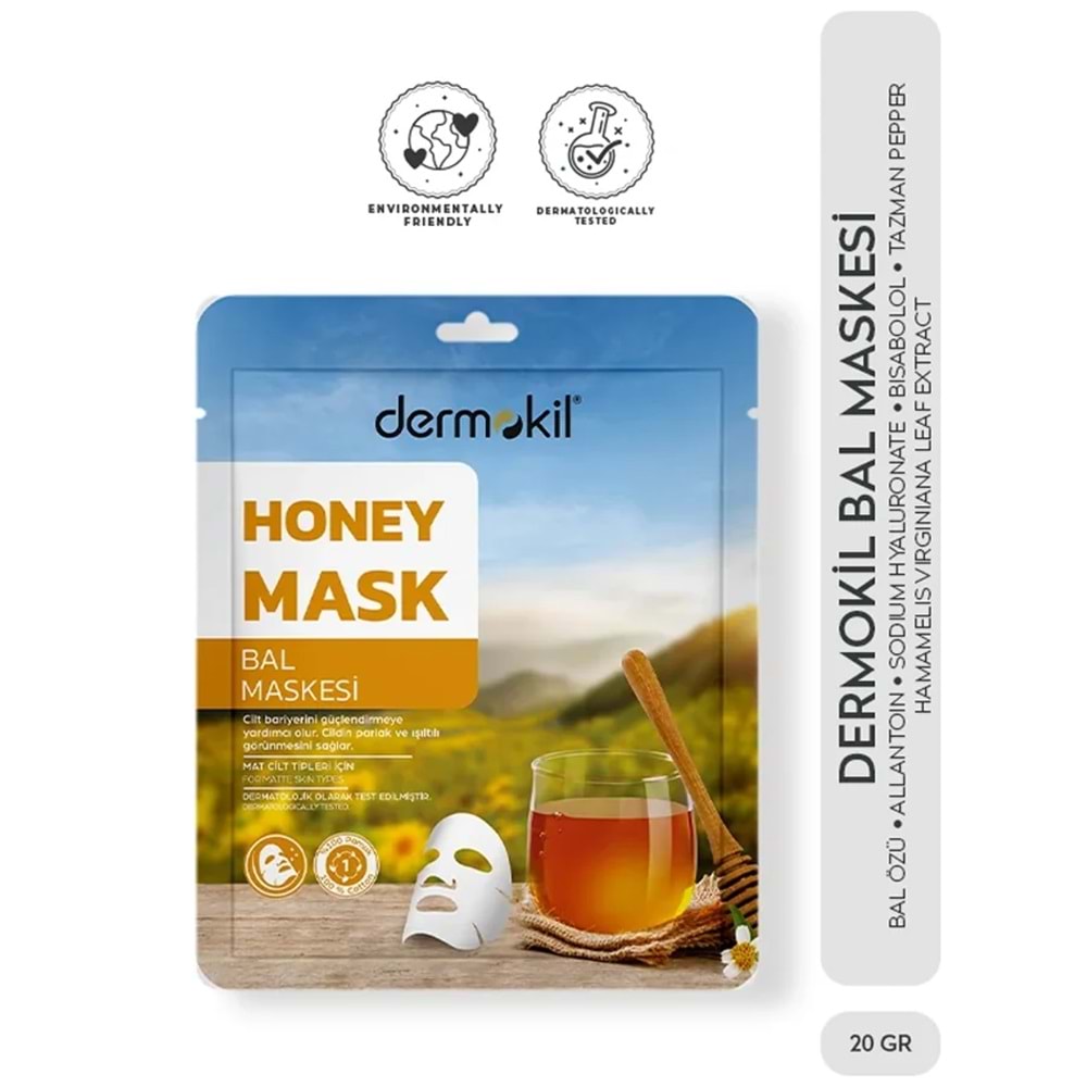 Dermokil Bal Maskesi ( Mat Görünümlü Ciltler İçin) 20 gr