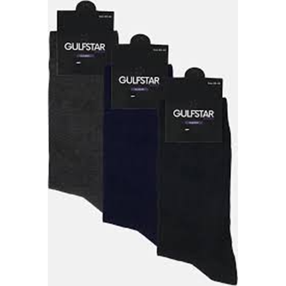 Gulfstar Erkek Soket Çorap 3'Lü Pamuklu
