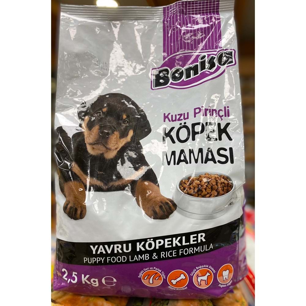 BONİSA 2,5kg KÖPEK yavru kuzu pirinç