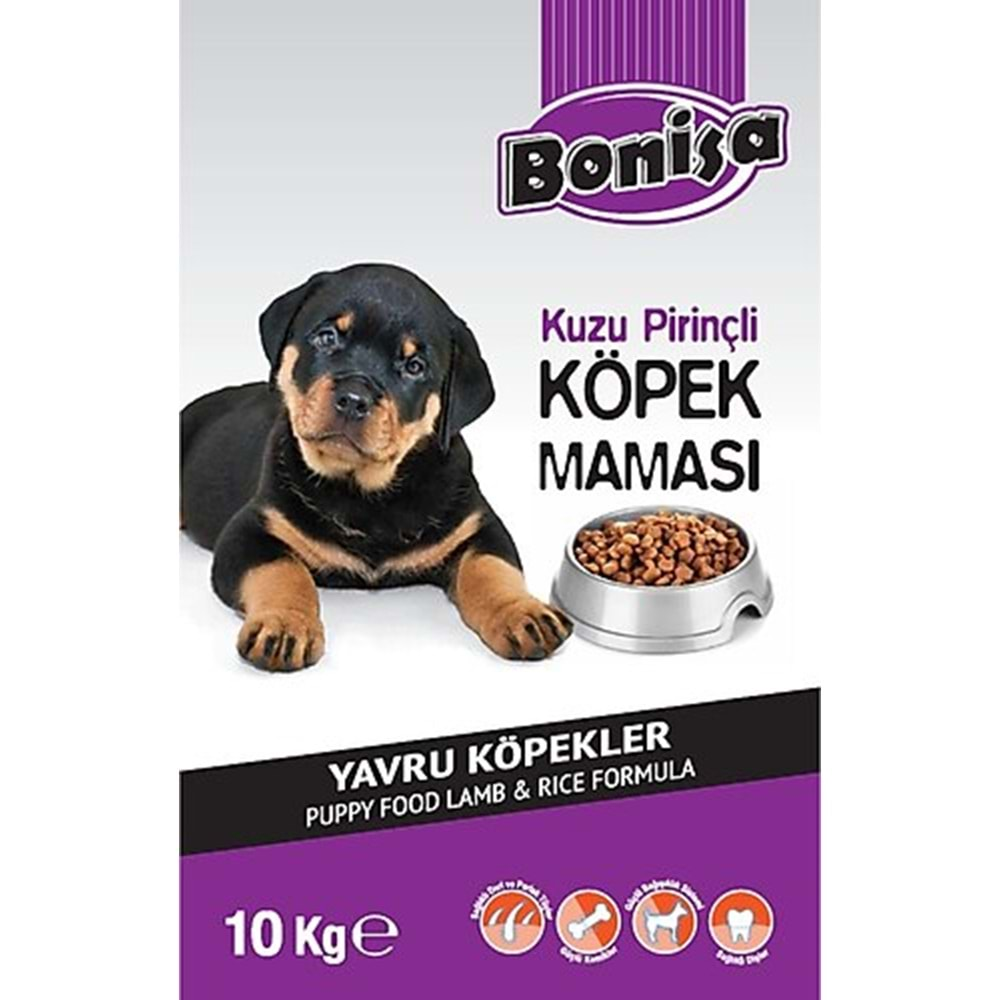 BONİSA KÖPEK MAMASI 10 KG PİRİNÇ YAVRU