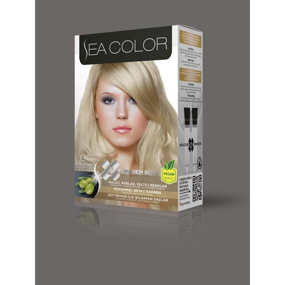 SEA COLOR SET BOYA 0.1 PLATİN SARISI SAÇ BOYASI