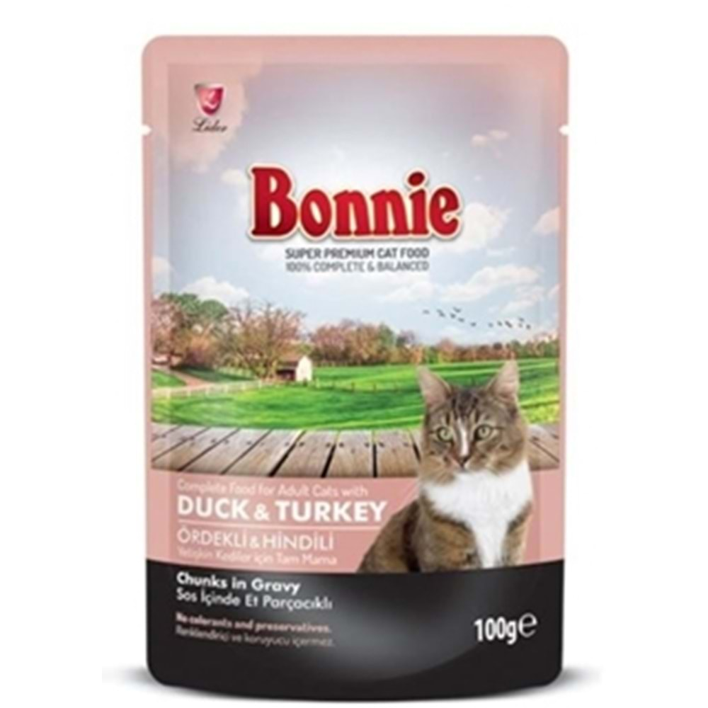 BONNİE 85gr ISLAK KEDİ MAMASI HİNDİLİ